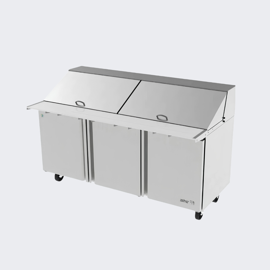 Asber | Mesa Refrigerada de Preparación Mega Top | 72" 3 Puertas | APTM 72 30 HC | Neo Series | Nuevo