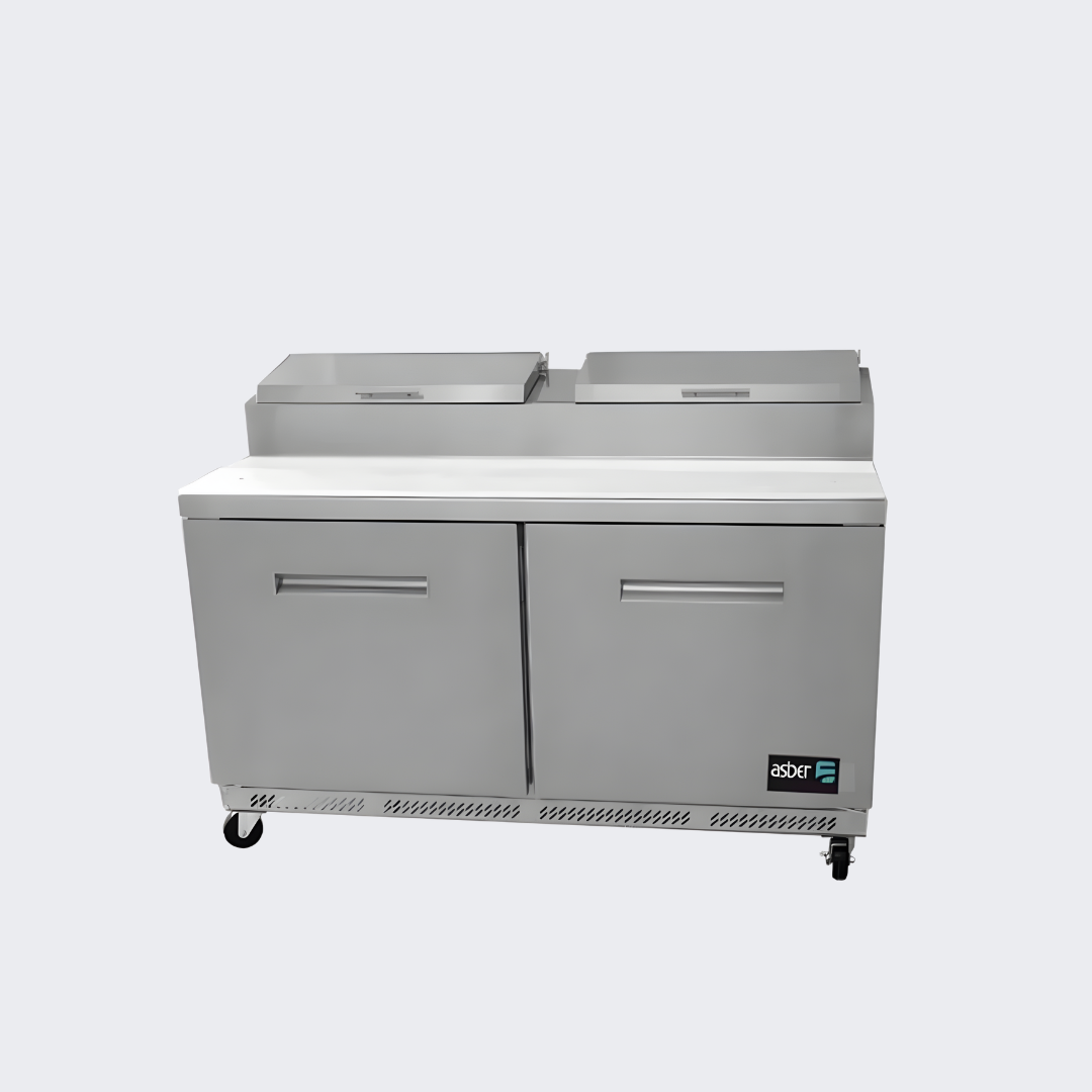Asber | Mesa Refrigerada de Preparación Pizzas | 60" 2 Puertas | APTP 60 HC | Neo Series | Nuevo