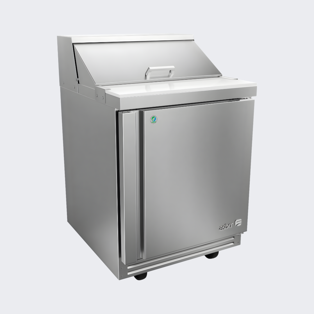 Asber | Mesa Refrigerada de Preparación Ensaladas | 27" 1 Puerta | APTS 27 8 HC | Neo Series | Nuevo