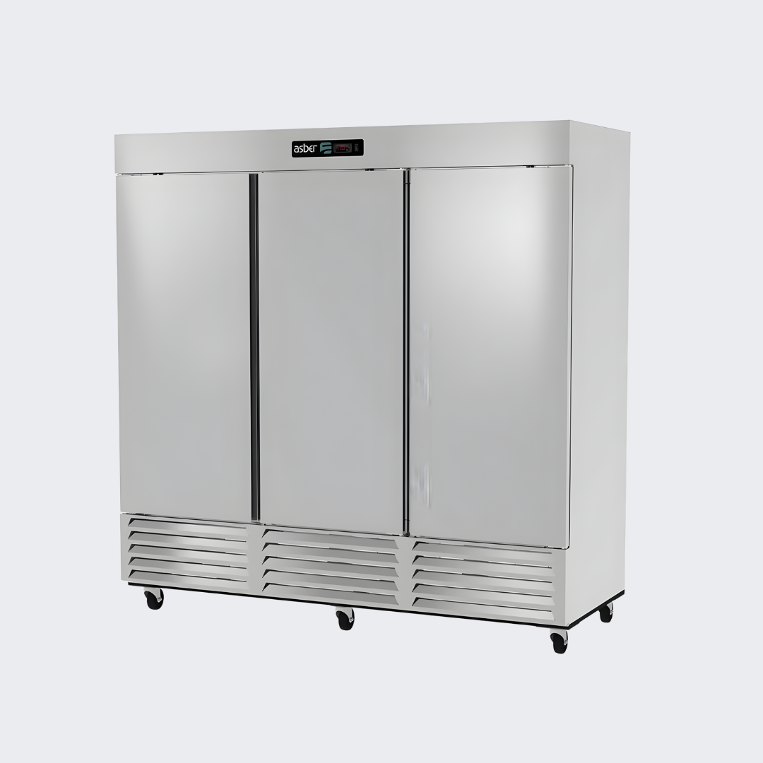 Asber | Conservador de Congelados | 3 Puertas Sólidas 72 Pies | ARF 72 H HC | Professional Line | Nuevo