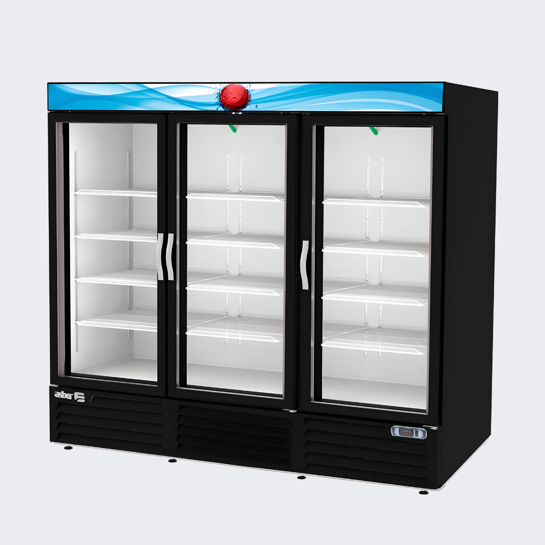 Asber | Refrigerador Merchandiser | 3 Puertas Cristal 72 Pies | ARMD 72 HC | Nuevo