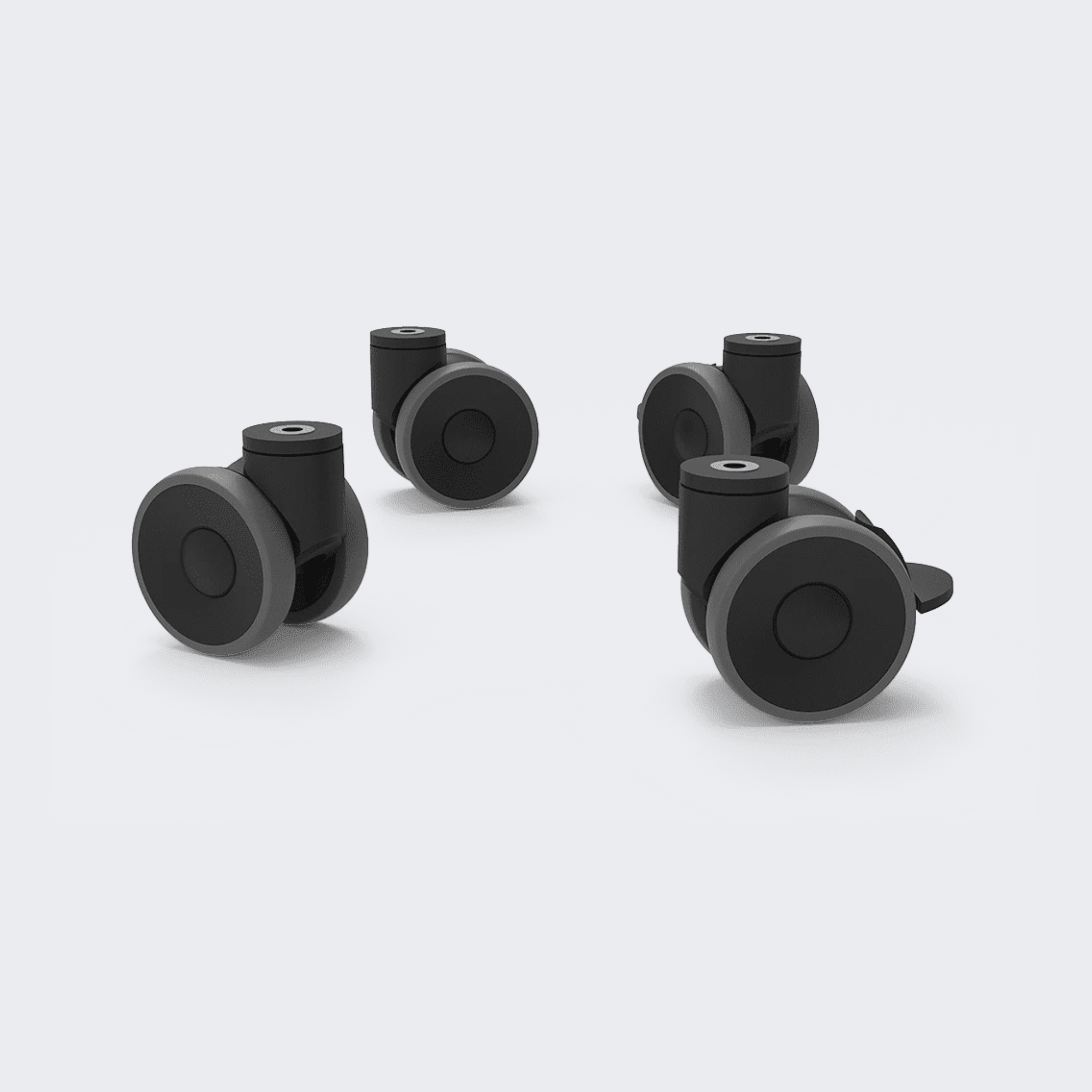 UNOX | Kit de Ruedas con Freno | XUC012 | Nuevo