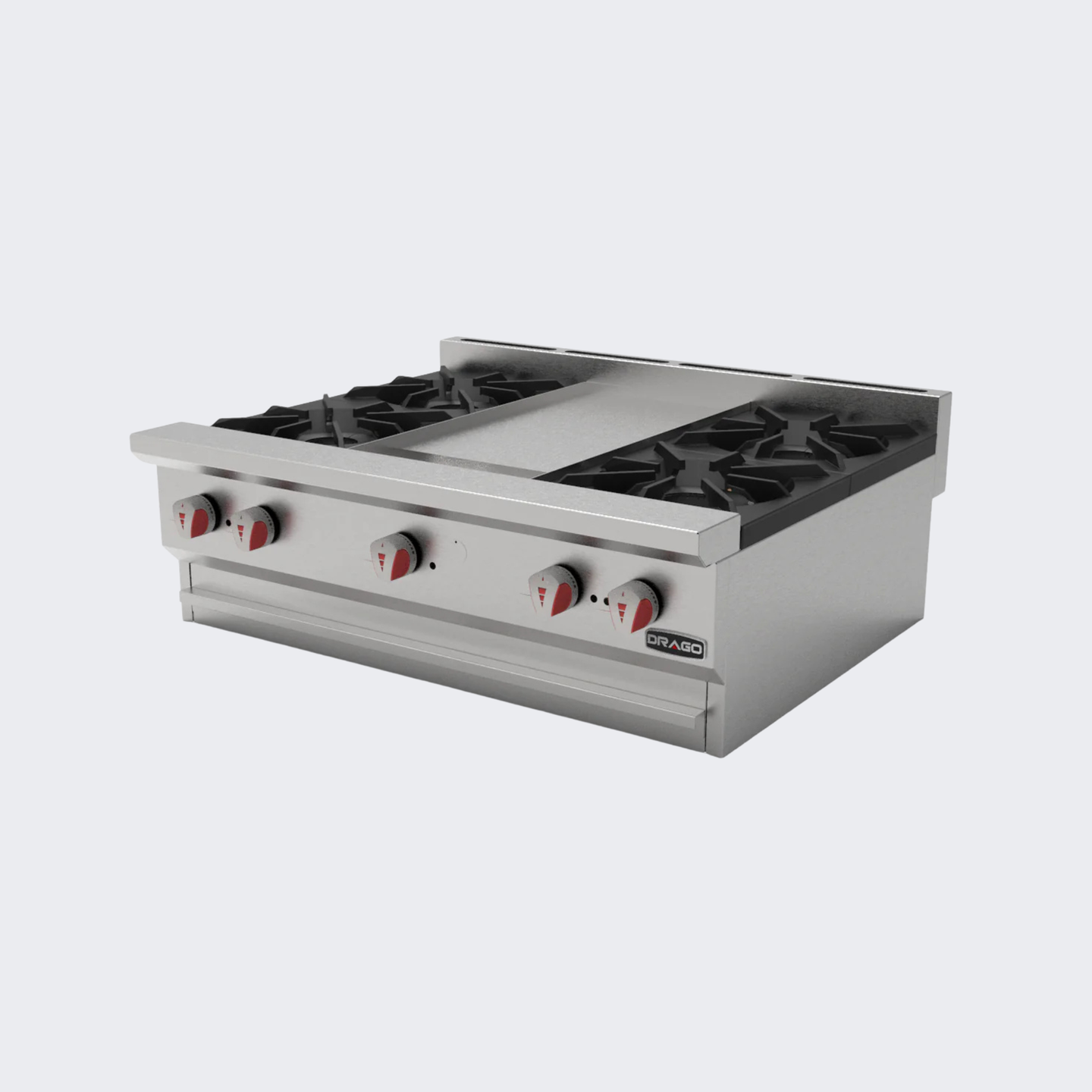 Drago | Combinado | Parrilla y Plancha 4 quemadores | CG-40P | Nuevo