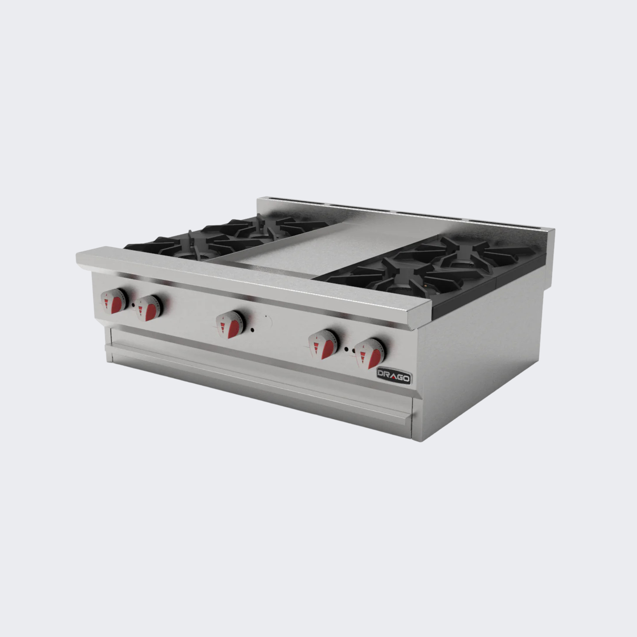 Drago | Combinado | Parrilla y Plancha 4 quemadores | CG-40P | Nuevo