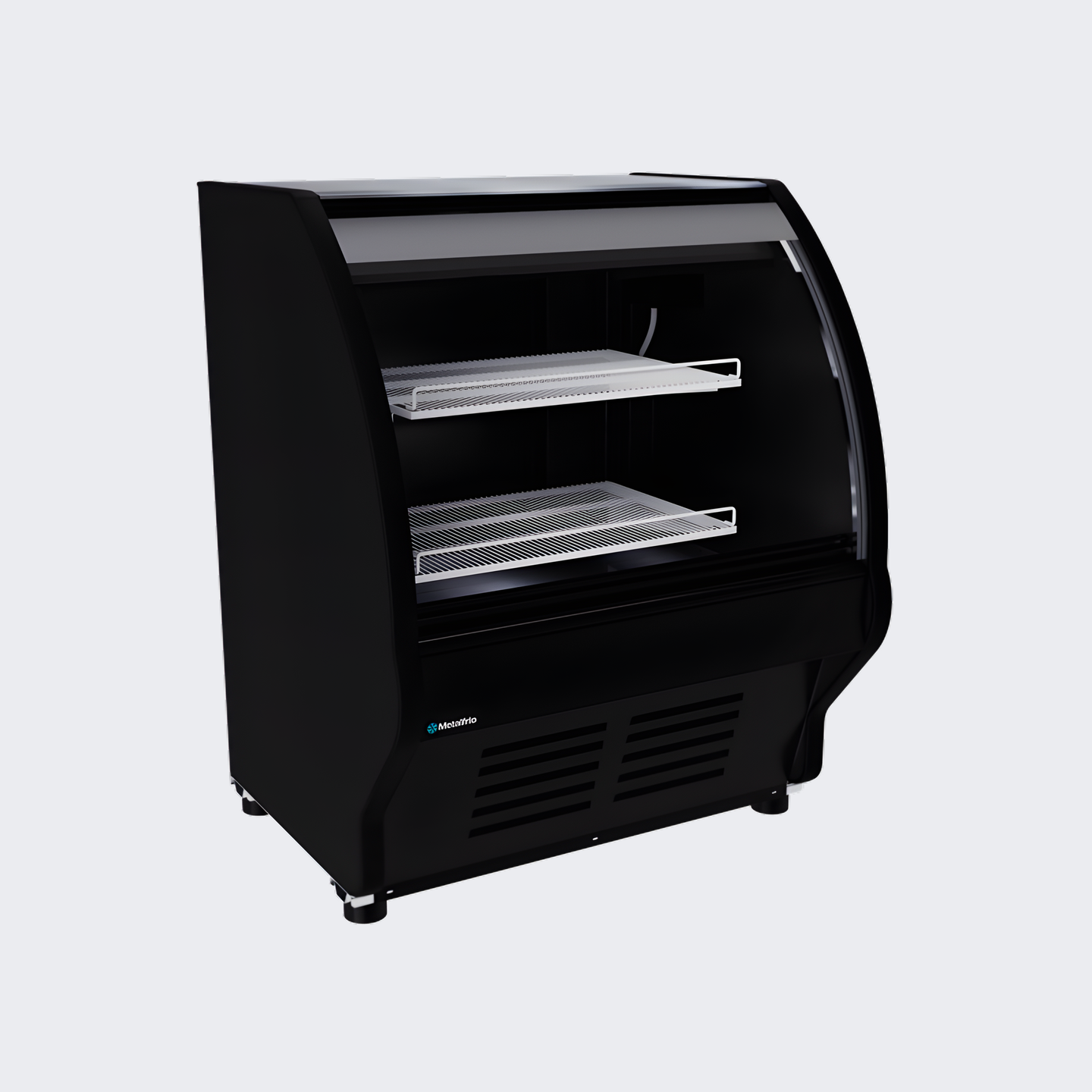 Metalfrío | Vitrina Refrigerada | Cristal Curvo | VCM100 | 414.84 L | 1.0 a 6.0°C | 115V | Nuevo