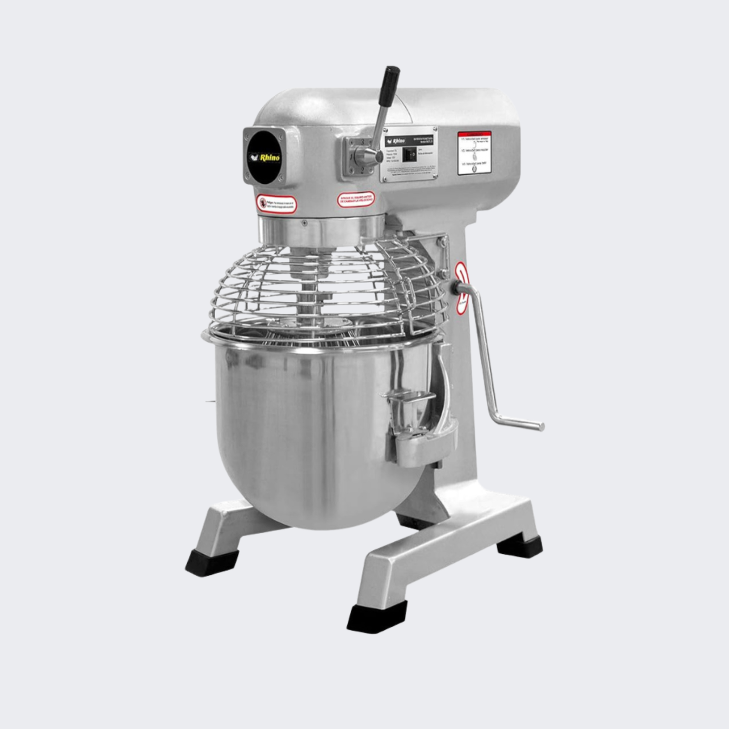 Rhino | Batidora BATI-10 | Batidora planetaria | 10 L | 600 W | 3 velocidades | Nuevo
