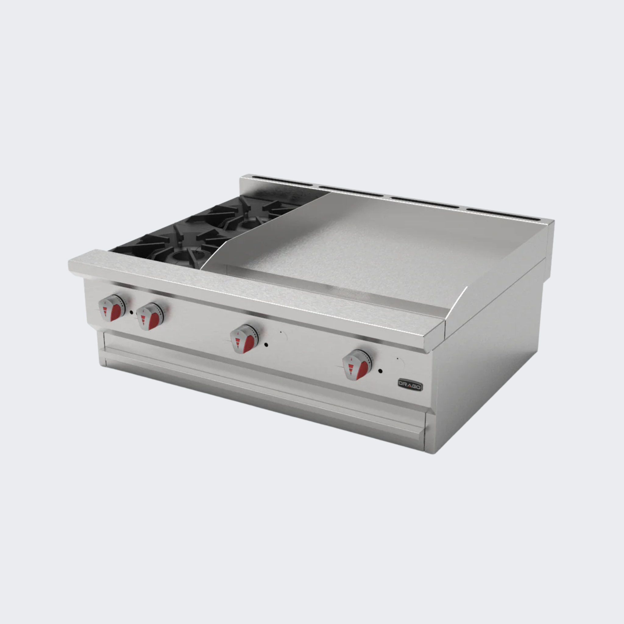 Drago | Combinado | Parrilla y Plancha 2 Quemadores | CG-20PD | Nuevo