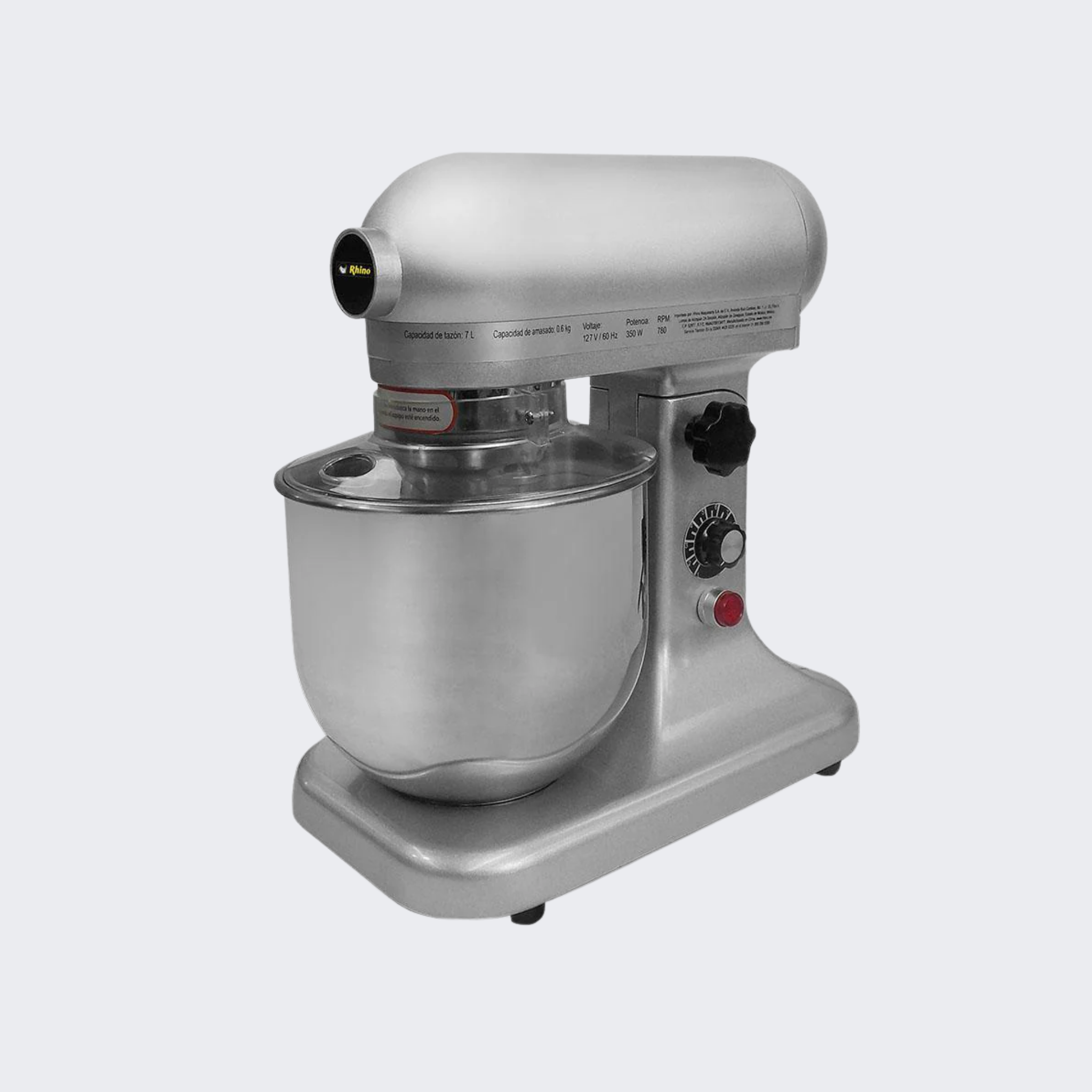 Rhino | Batidora BATI-7 | Batidora planetaria | 7 L | 350 W | 10 velocidades | Nuevo