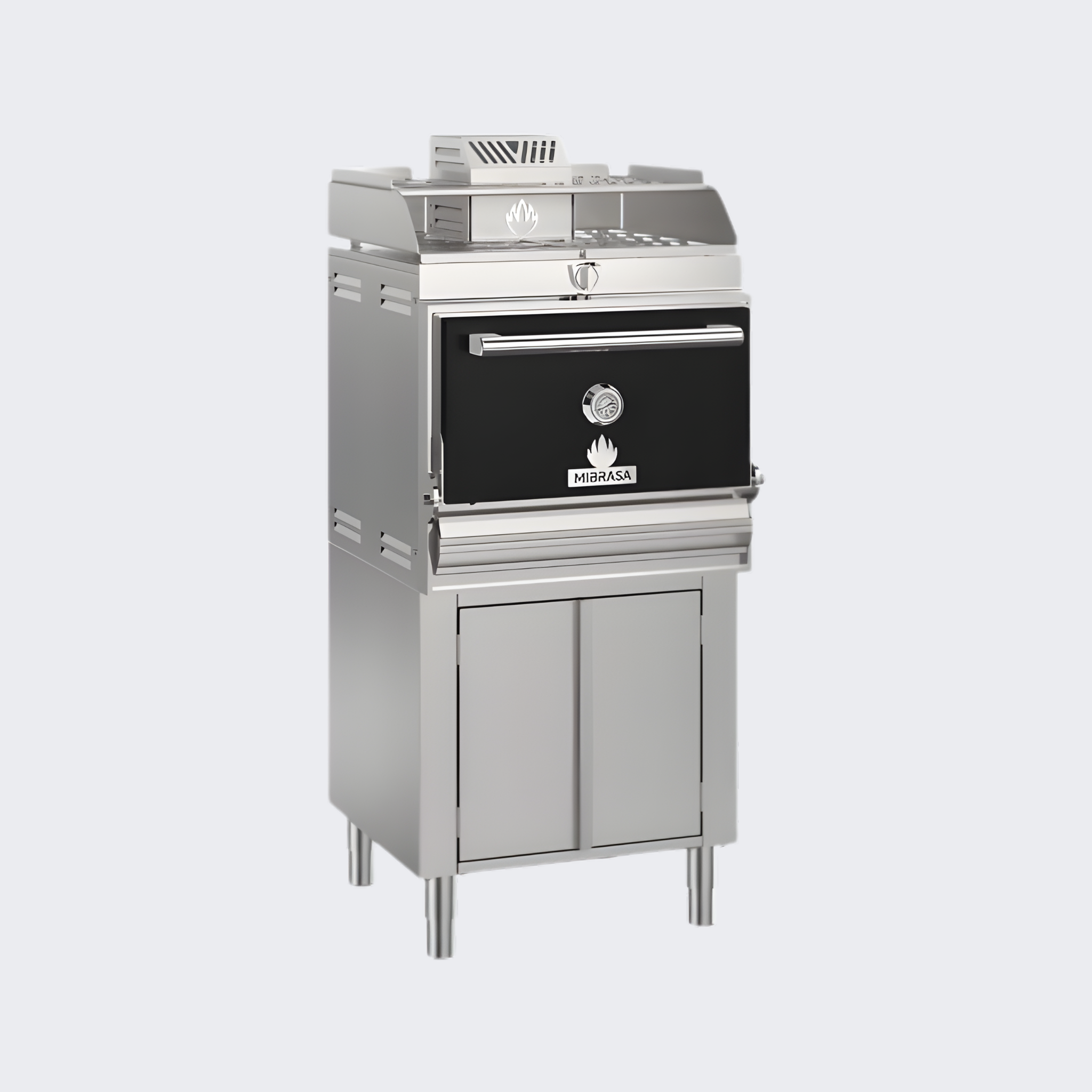 Mibrasa | Horno Mibrasa con Armario Bajo y Soporte Bandejas | HMB AB SB 75-VS | Nuevo