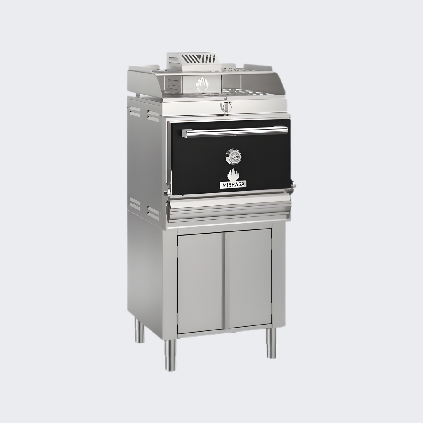 Mibrasa | Horno Mibrasa con Armario Bajo y Soporte Bandejas | HMB AB SB 75-VS | Nuevo