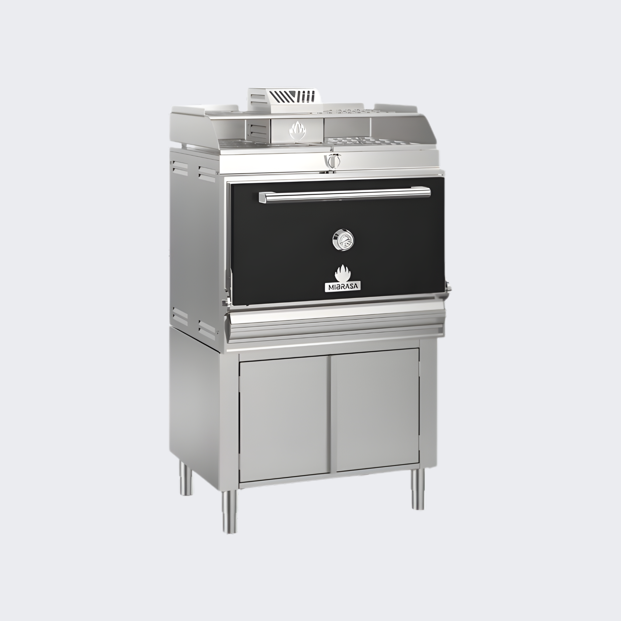Mibrasa | Horno Mibrasa con Armario Bajo y Soporte Bandejas | HMB AB SB 110-VS | Nuevo