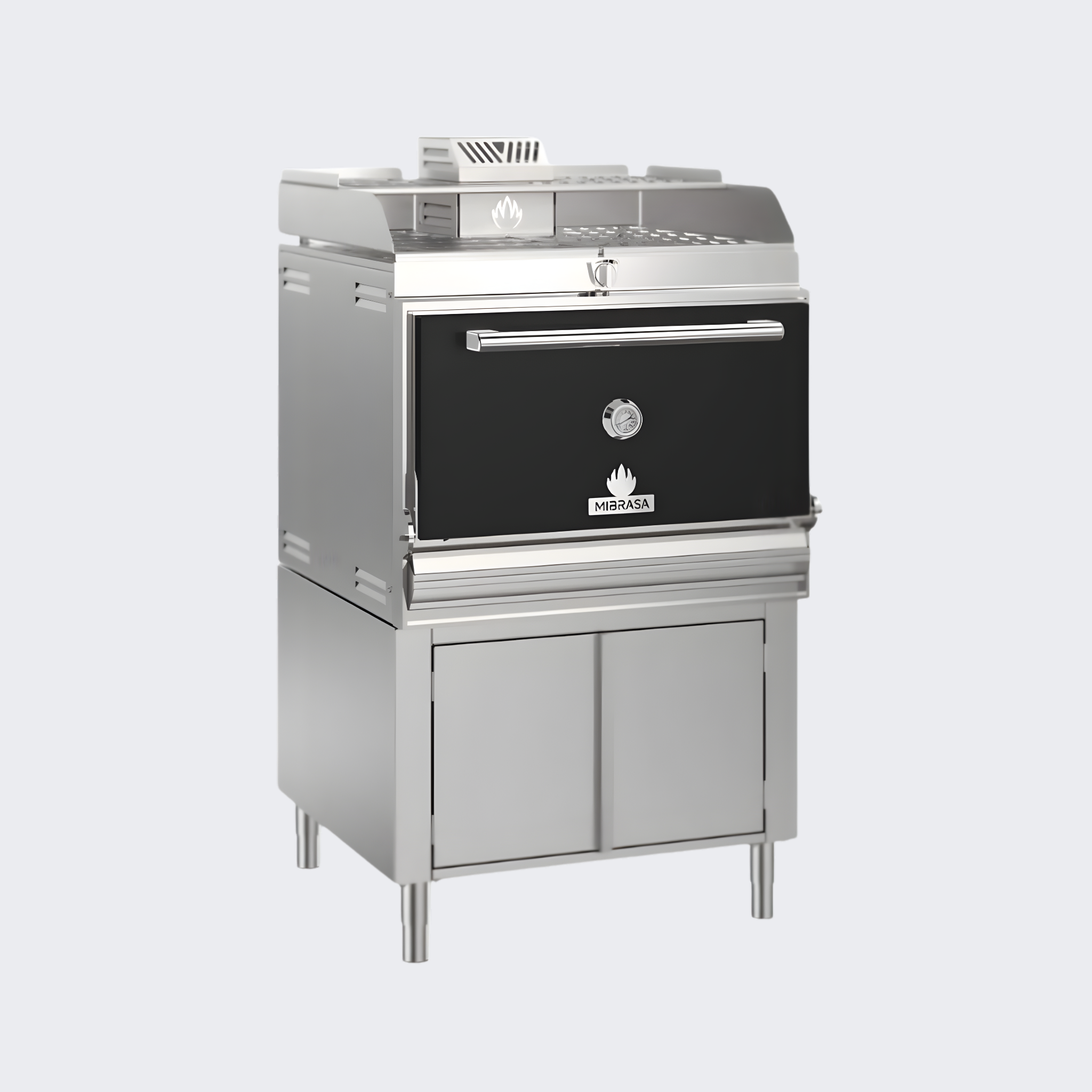 Mibrasa | Horno Mibrasa con Armario Bajo y Soporte Bandejas | HMB AB SB 160-VS | Nuevo