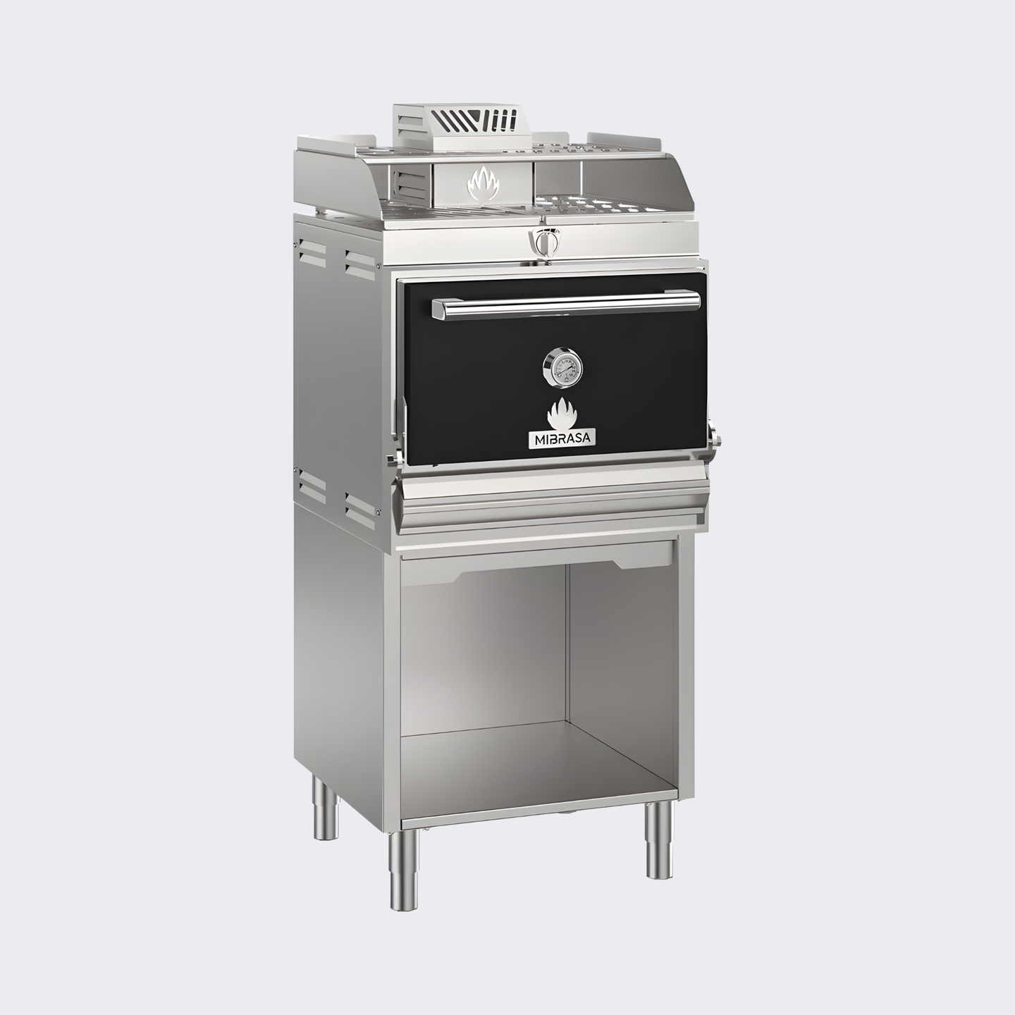 Mibrasa | Horno Mibrasa con Mueble y Soporte Bandejas | HMB MA SB 75-BS | Nuevo