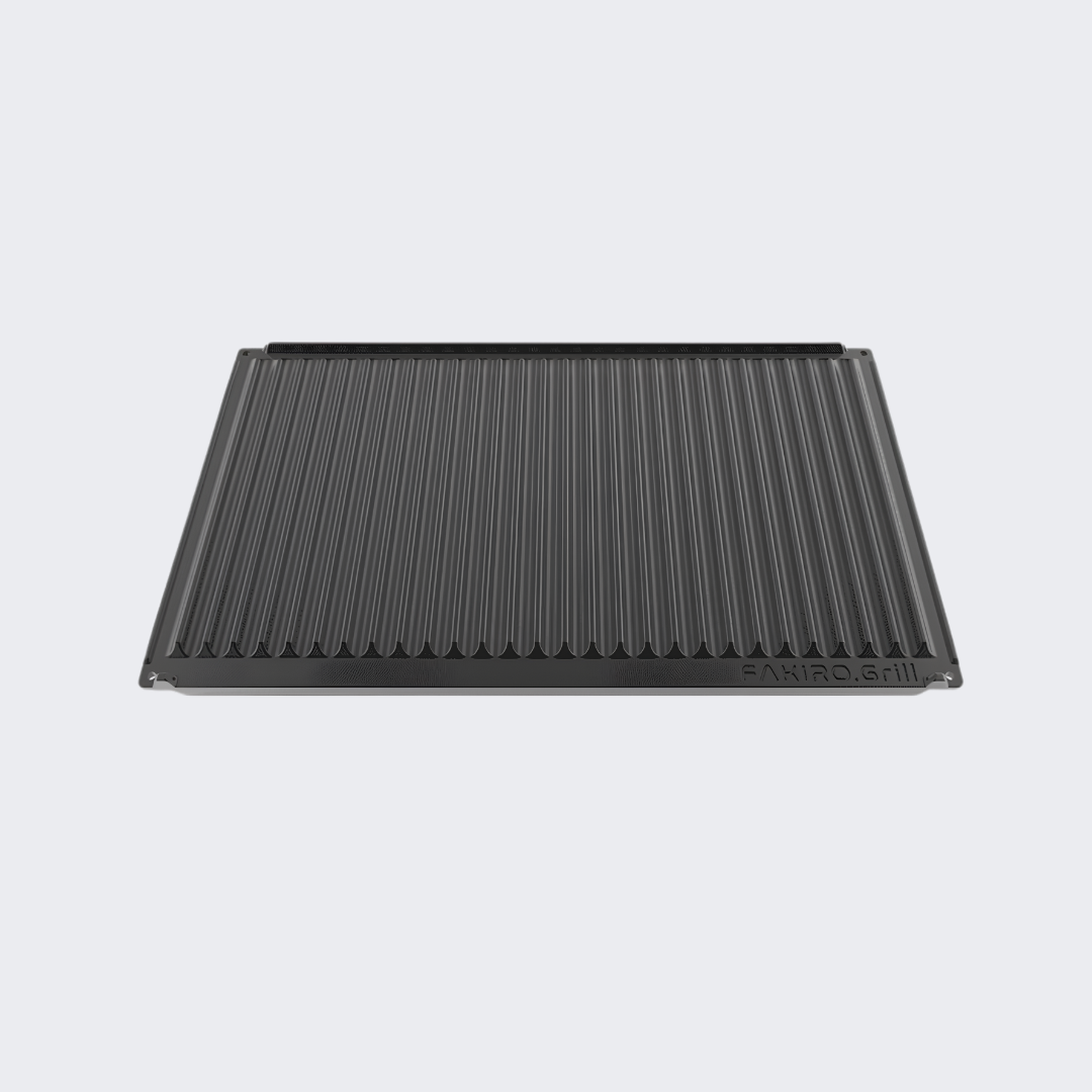 UNOX | Bandeja FAKIRO.GRILL | Aluminio Antiadherente Lisa/Rayas 12mm | GN 1/1 | TG870 | Nuevo