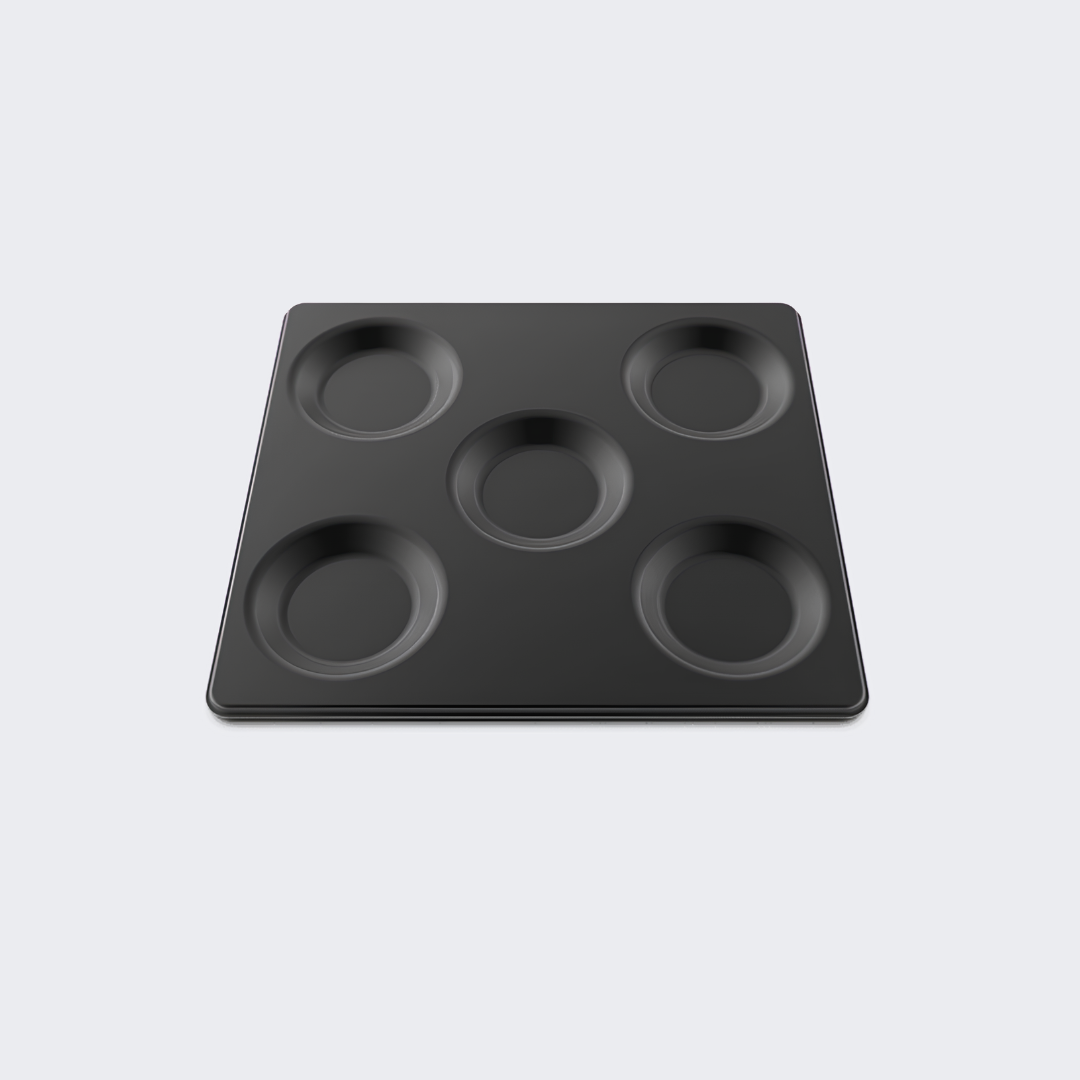 UNOX | Bandeja EGGS 5 | Aluminio Antiadherente 5 Huevos 16mm | GN 2/3 | TG937 | Nuevo
